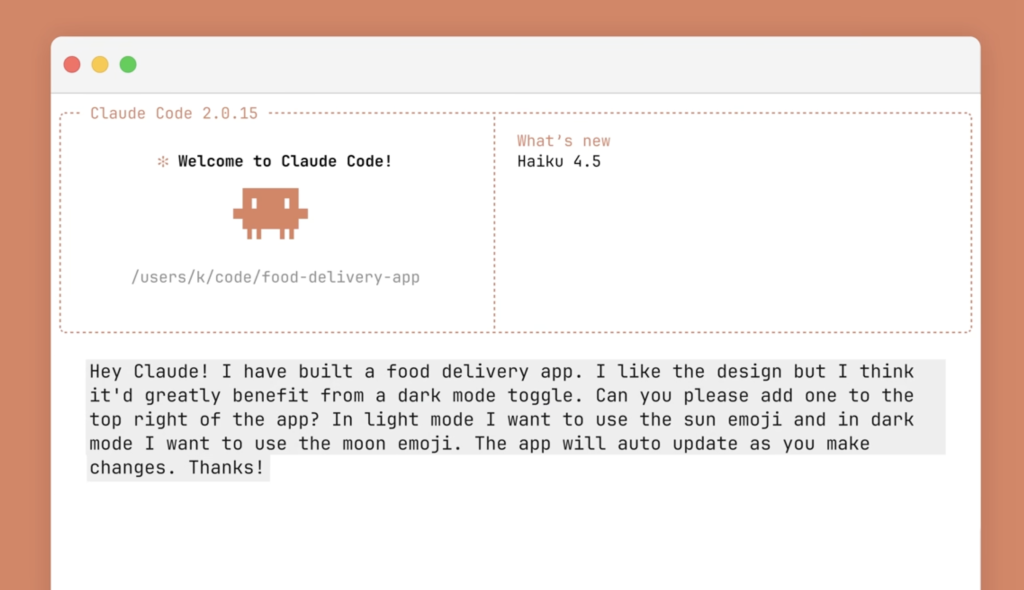 Haiku 4.5 Screenshot
