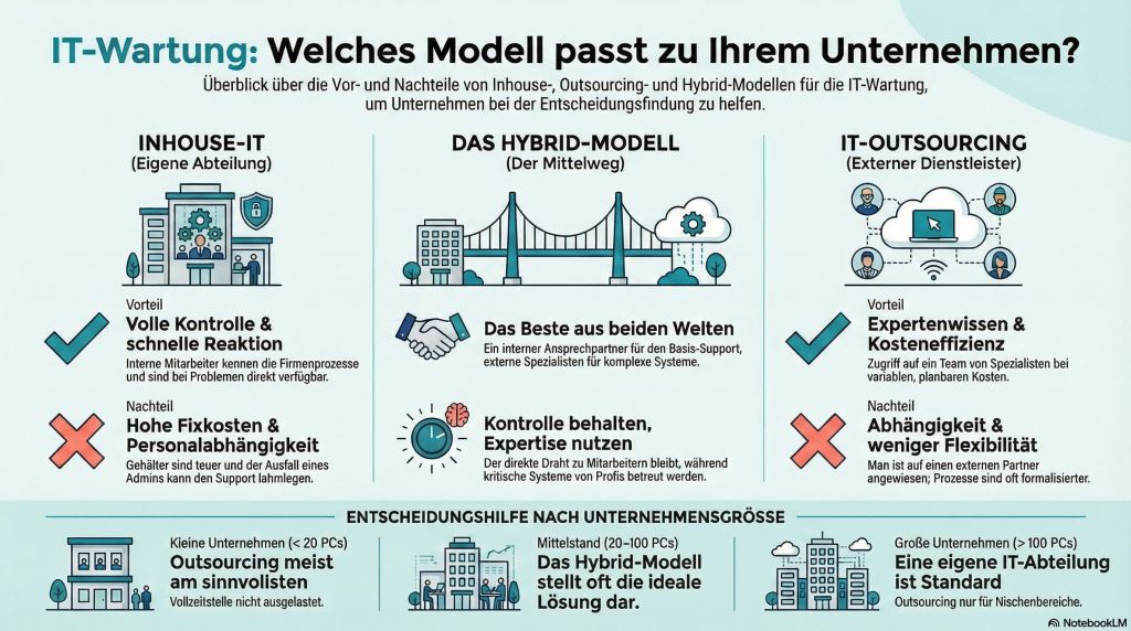 IT-Wartung: Welches Modell passt zu Ihrem Unternehmen?