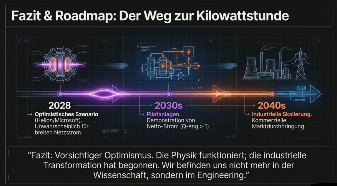 Fazit und Roadmap der Fusionstechnologie
